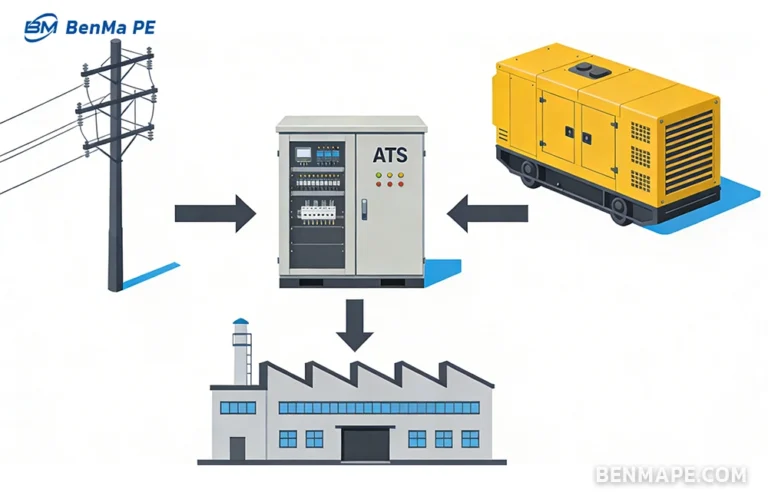 生成备用电源系统信息图